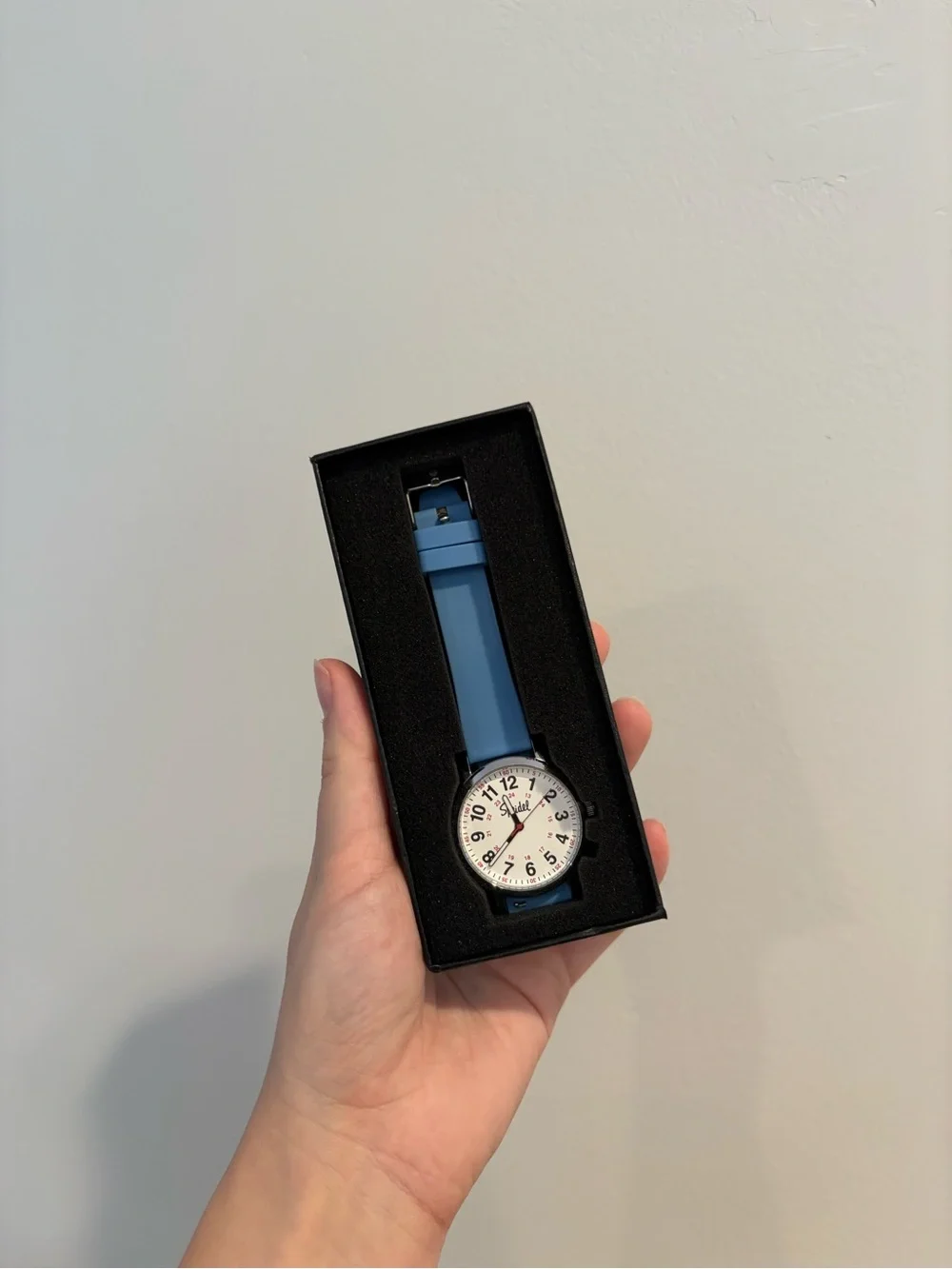 Speidel Light Blue Nurse Watch with White Dial
